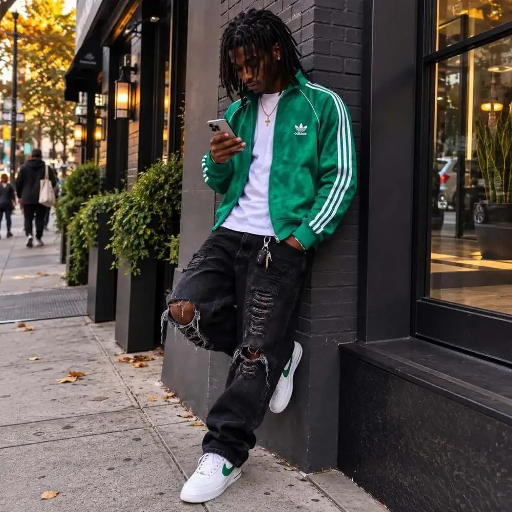 Adidas x Pharrell Williams Hu Tie-Dye Track Jacket Green